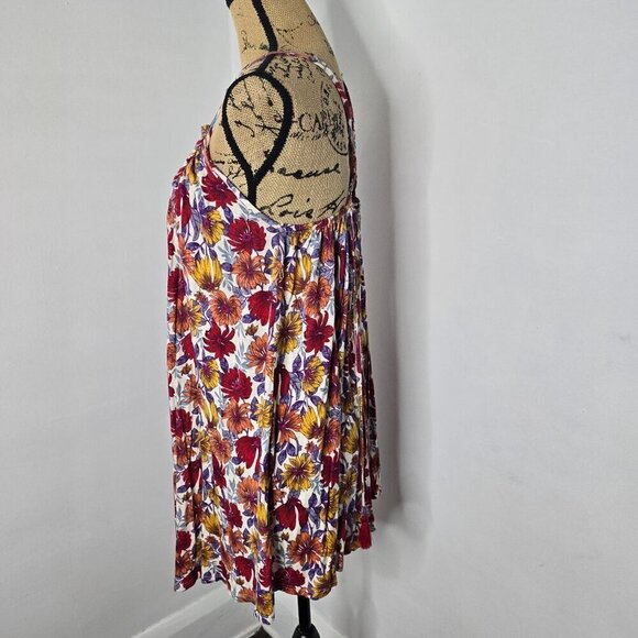 NWT Forever 21 Colorful Bohemian Floral Daisy Mini Dress - Picture 2 of 8